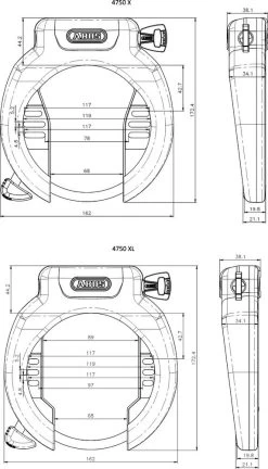 ABUS - Antivol De Cadre 4750 X / XL -Vélo Électrique Boutique abus antivol cadre 4750 x xl 3 3840x2160