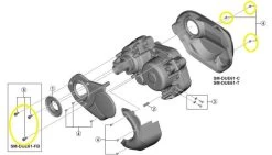 Shimano - Lot De Vis Pour La Fixation Du Carter SM-DUE61 Sur Moteur E6100